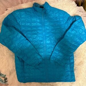 The North FaceTurqoise Large Thermoball Jacket Front Zip Men